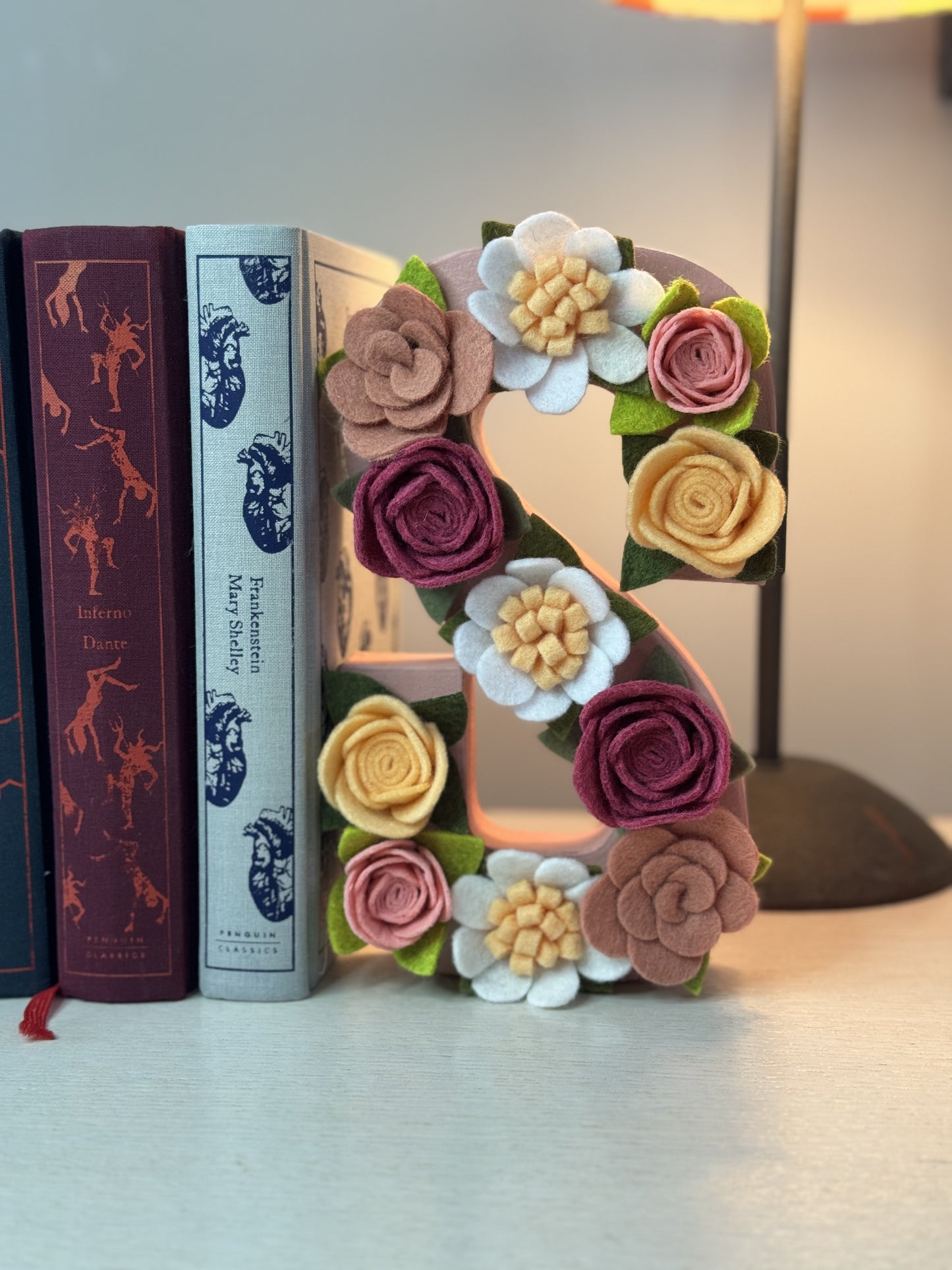 Flower Covered Letter Book End