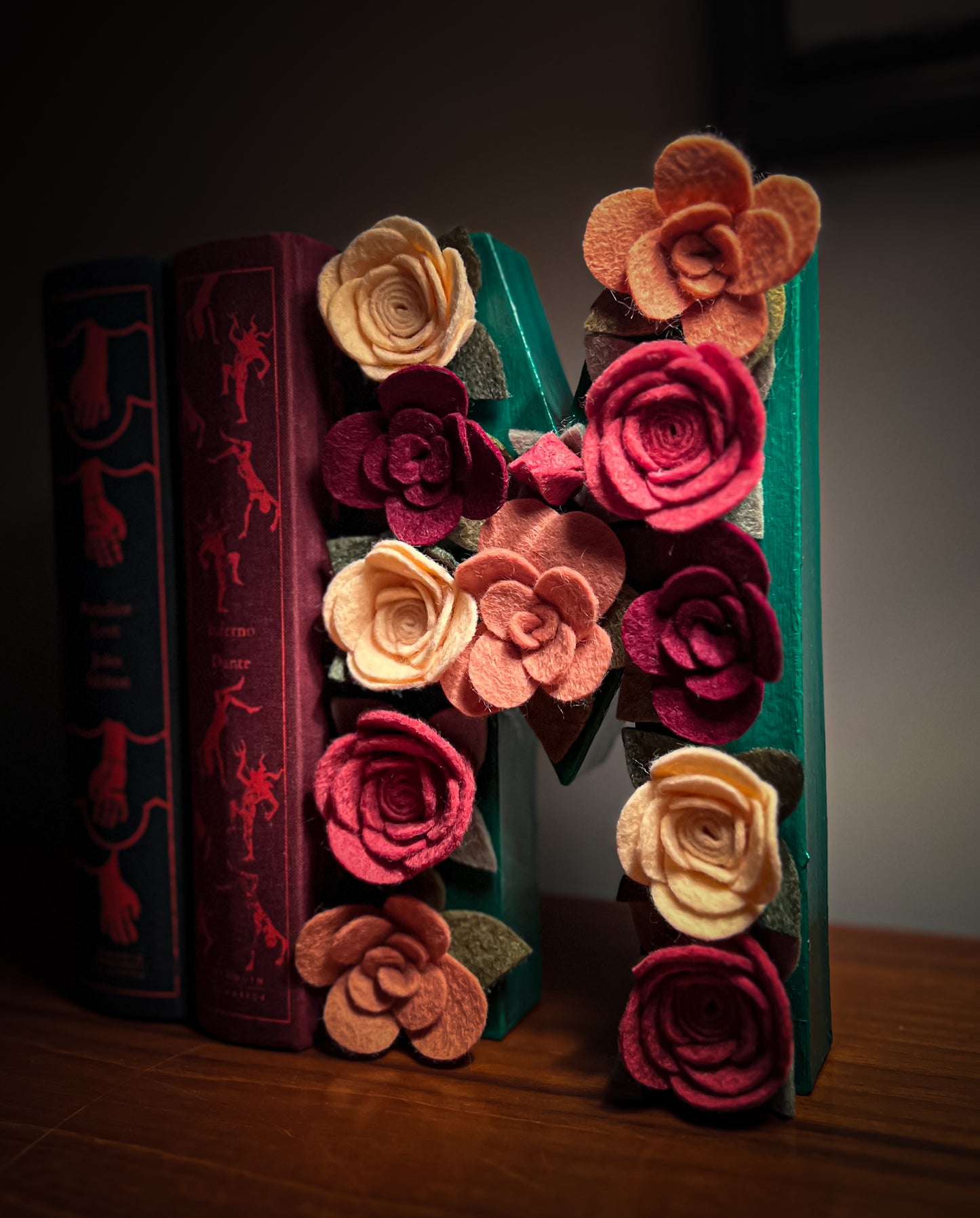 Flower Covered Letter Book End